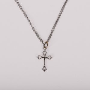 Necklace Cross – Sterling Silver – 16-18″