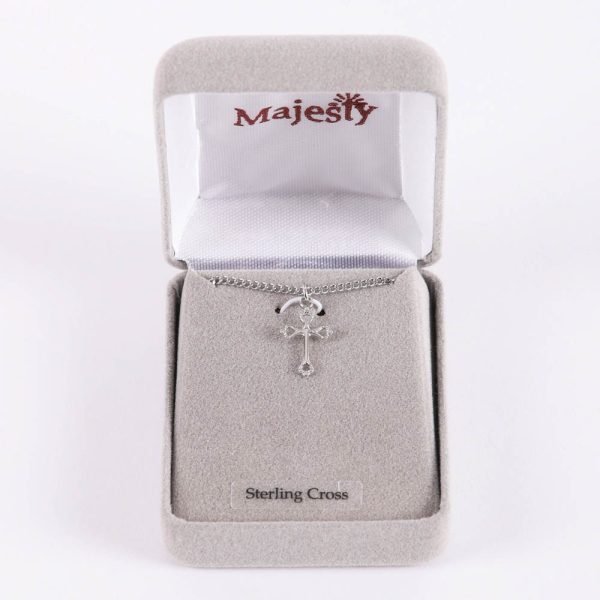 Necklace Cross - Sterling Silver - 16-18" | Swanson Christian Products
