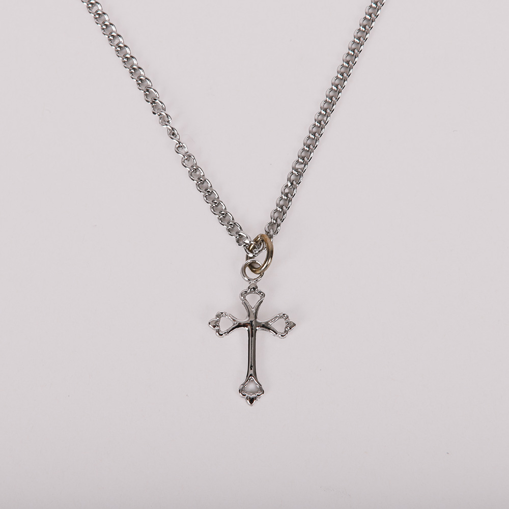 Necklace Cross - Sterling Silver - 16-18"