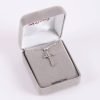 Necklace Cross - Cubic Zirconia Sterling Silver - 18" | Swanson Christian Products