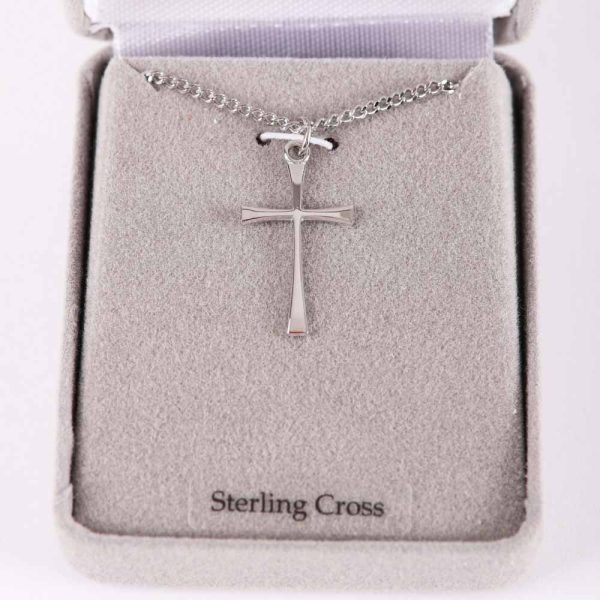 Necklace Cross - Sterling Silver - 18" | Swanson Christian Products