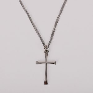 Necklace Cross – Sterling Silver – 18″