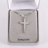 Necklace Cross - Sterling Silver - 20" | Swanson Christian Products
