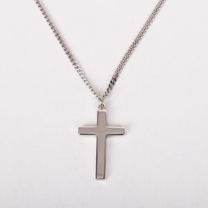 Necklace Cross – Sterling Silver – 20″