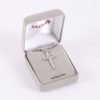 Christian jewelry sterling silver cross necklace