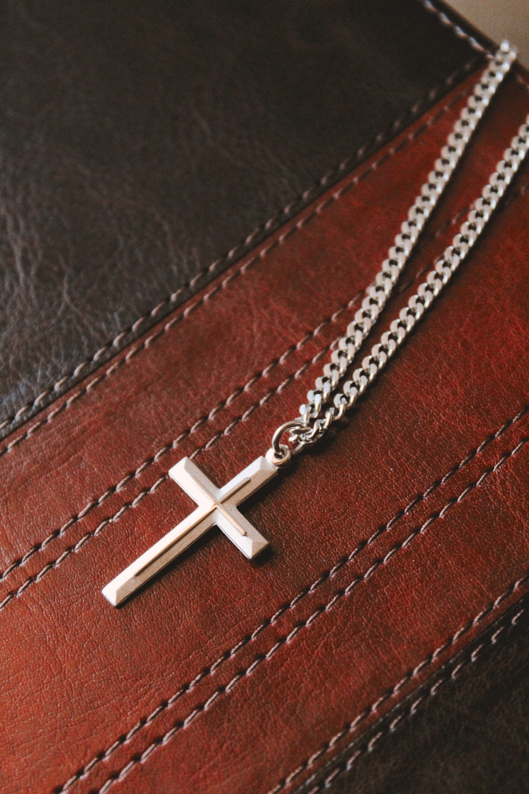 Necklace Cross -Cross - Sterling Silver - 24" for men or women