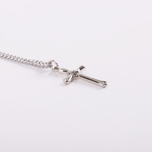 Christian jewelry cross sterling silver necklace