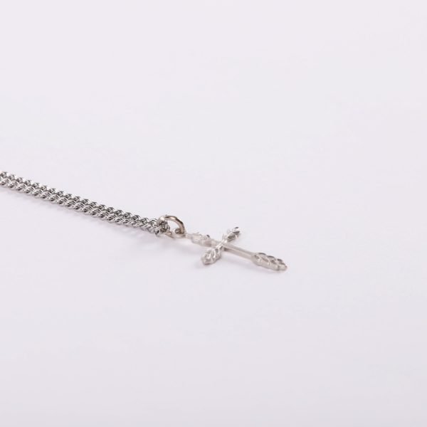 Necklace Cross - Wheat - Sterling Silver - 18" | Swanson Christian Products