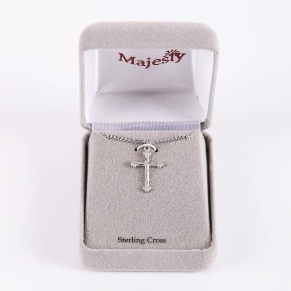 Necklace Cross Cut - Sterling Silver | Swanson Christian Products