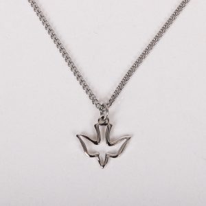 Necklace Dove Cut Out – Sterling Silver – 16-18″