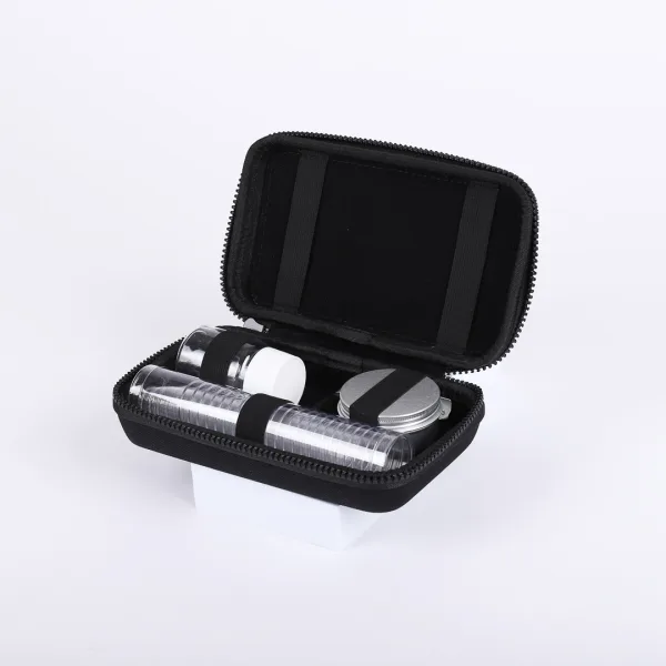 Communion Portable 24 Cup Set With Imitation Black Leather Case With Cross- Swanson Christian Products