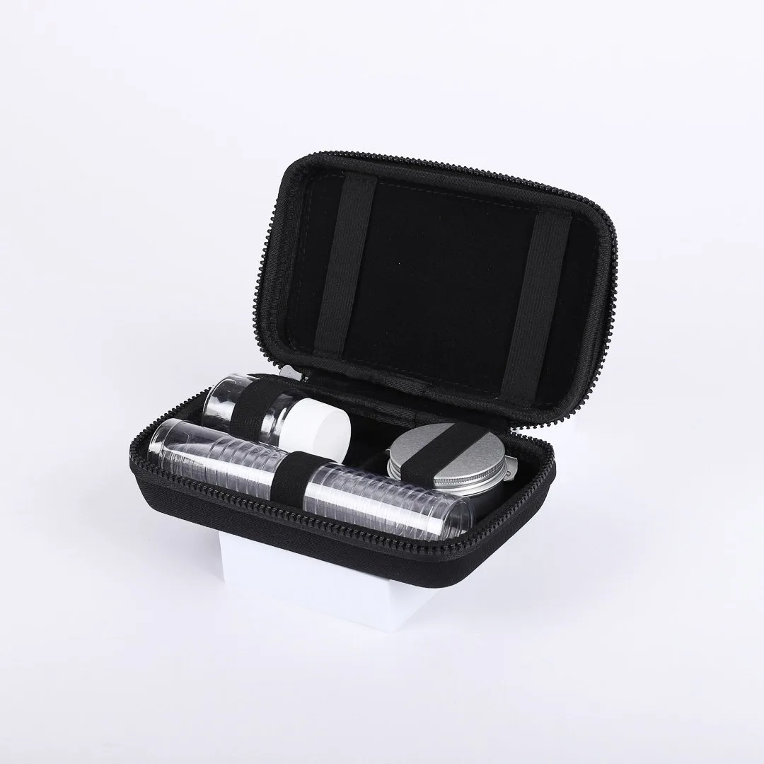 Communion Portable 24 Cup Set With Imitation Black Leather Case With Cross- Swanson Christian Products