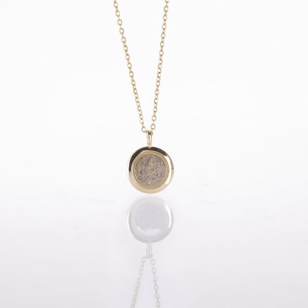Necklace Temple Mount Soil Promise Gold 20" for Keepsake