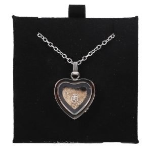 Necklace Temple Mount Soil Heart Silver 20″