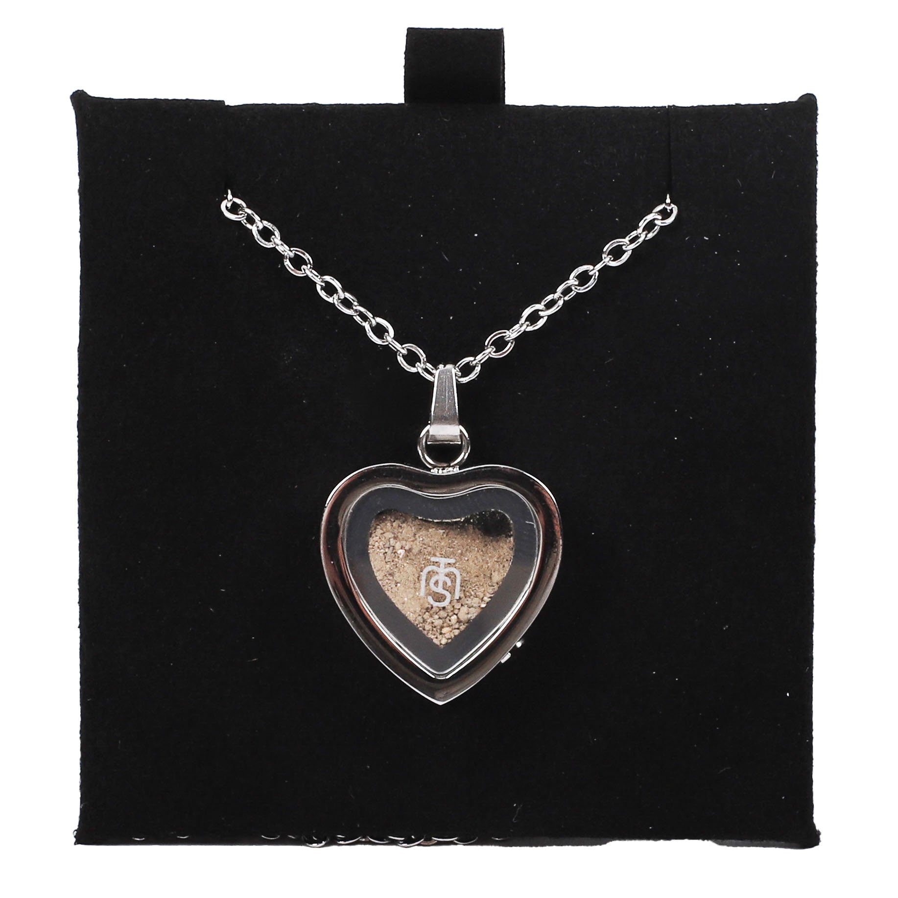 Necklace Temple Mount Soil Heart Silver 20"