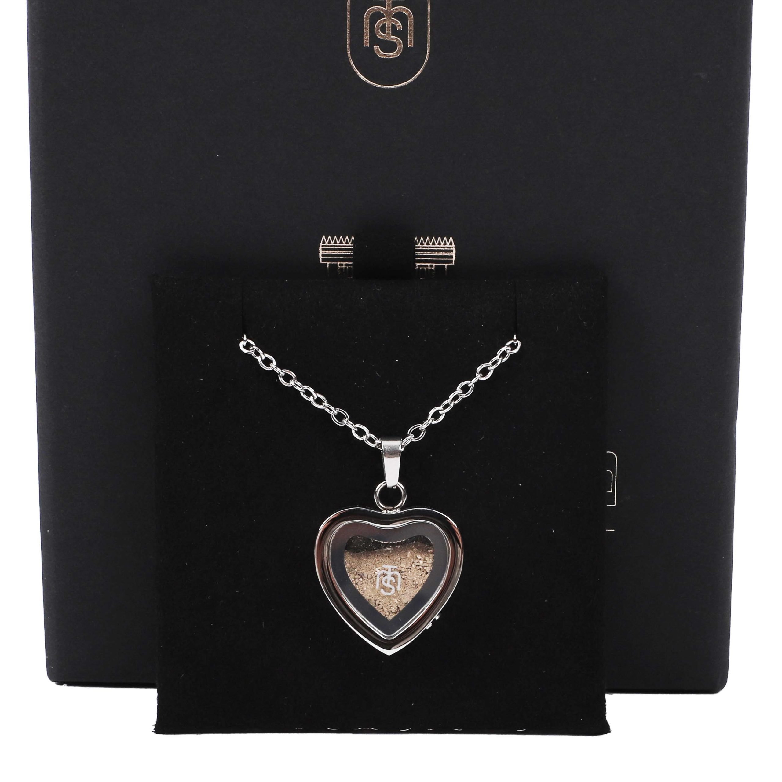 Necklace Temple Mount Soil Heart Silver 20" - Image 3