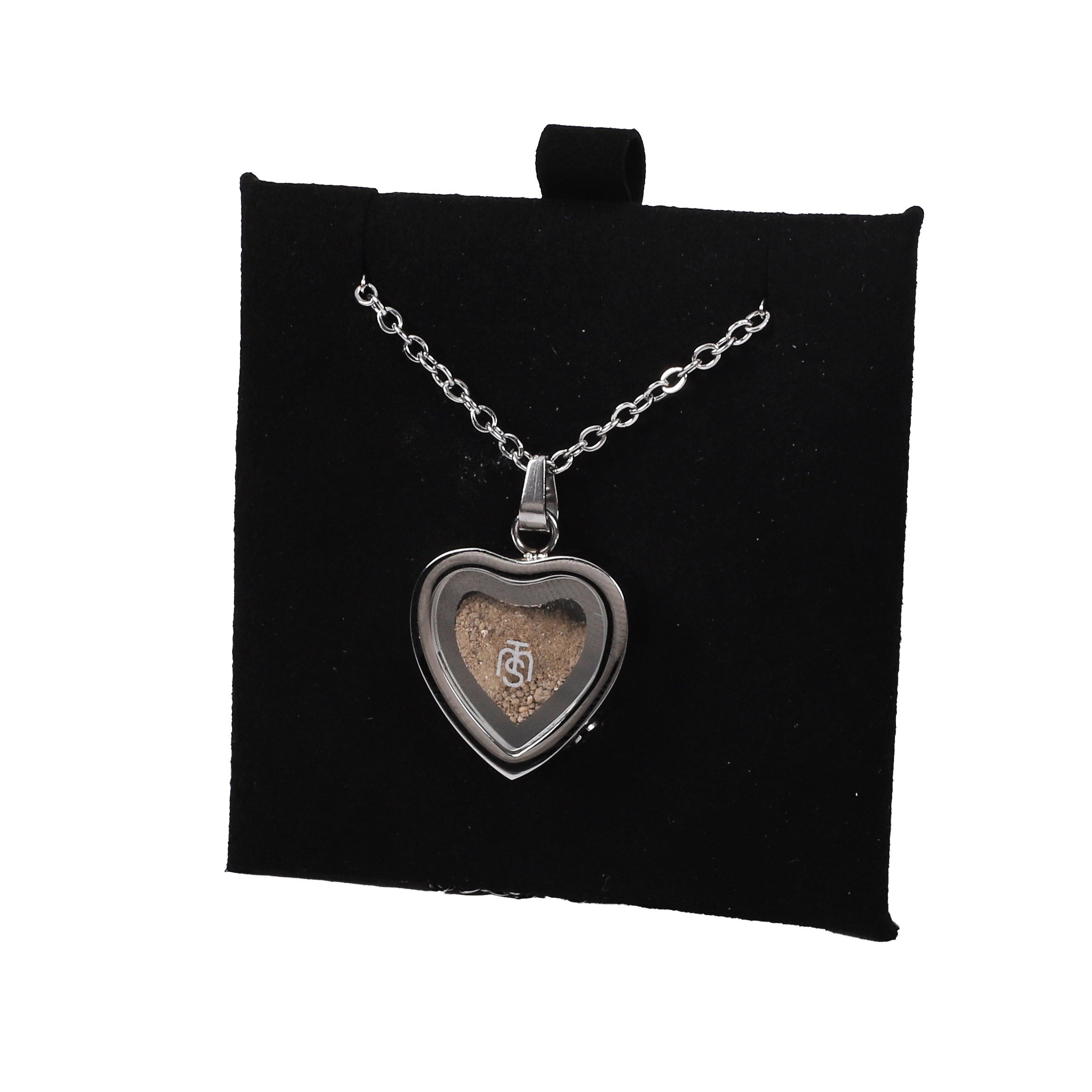 Necklace Temple Mount Soil Heart Silver 20" - Image 2