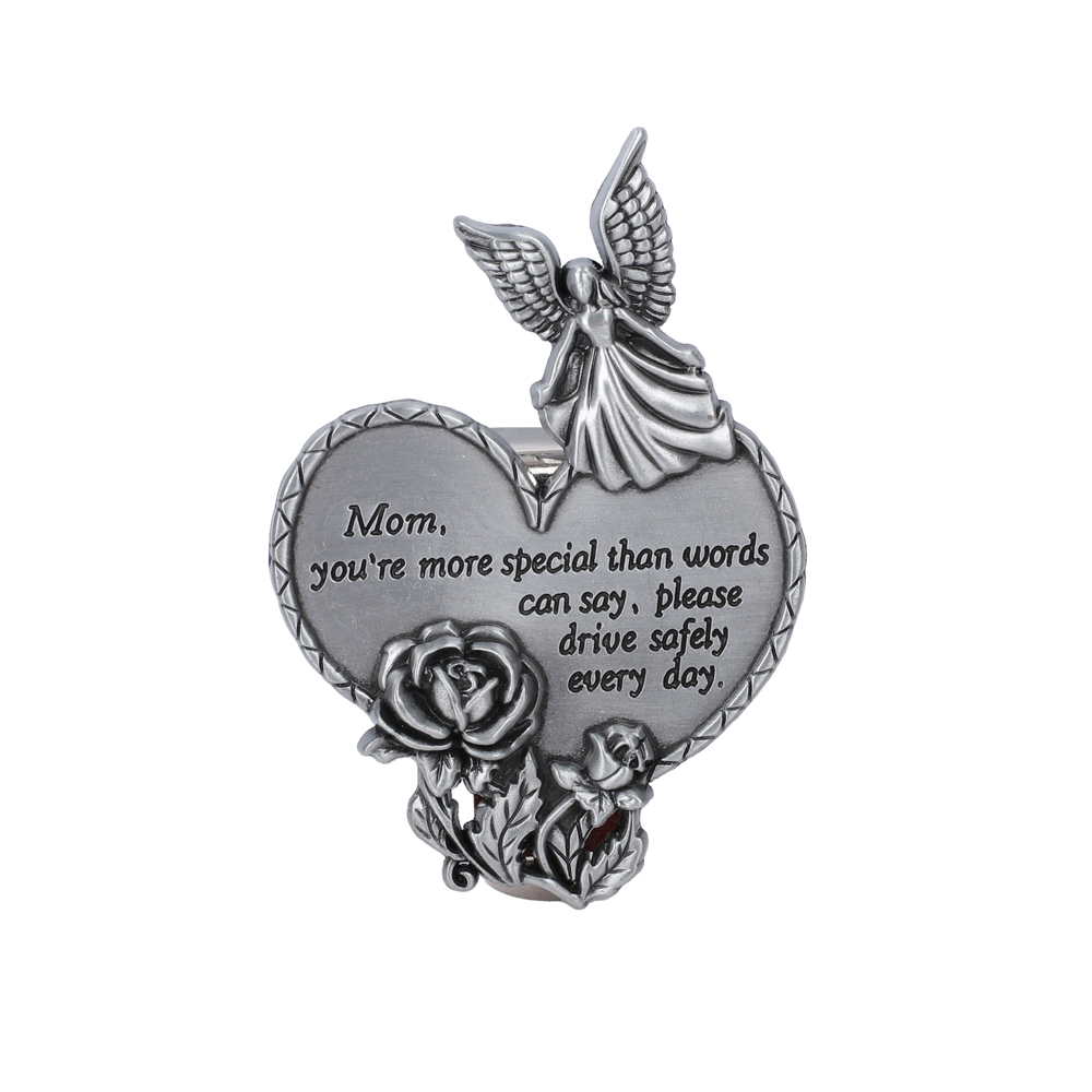 Visor Clip Heart Mom PK4