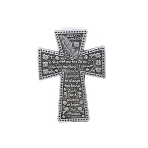 Visor Clip Cross Serenity Prayer PK4