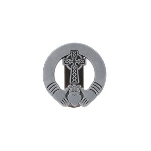 Visor Clip Claddagh with Cross and Stone PK4