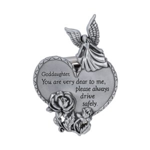 Visor Clip Heart Goddaughter PK4