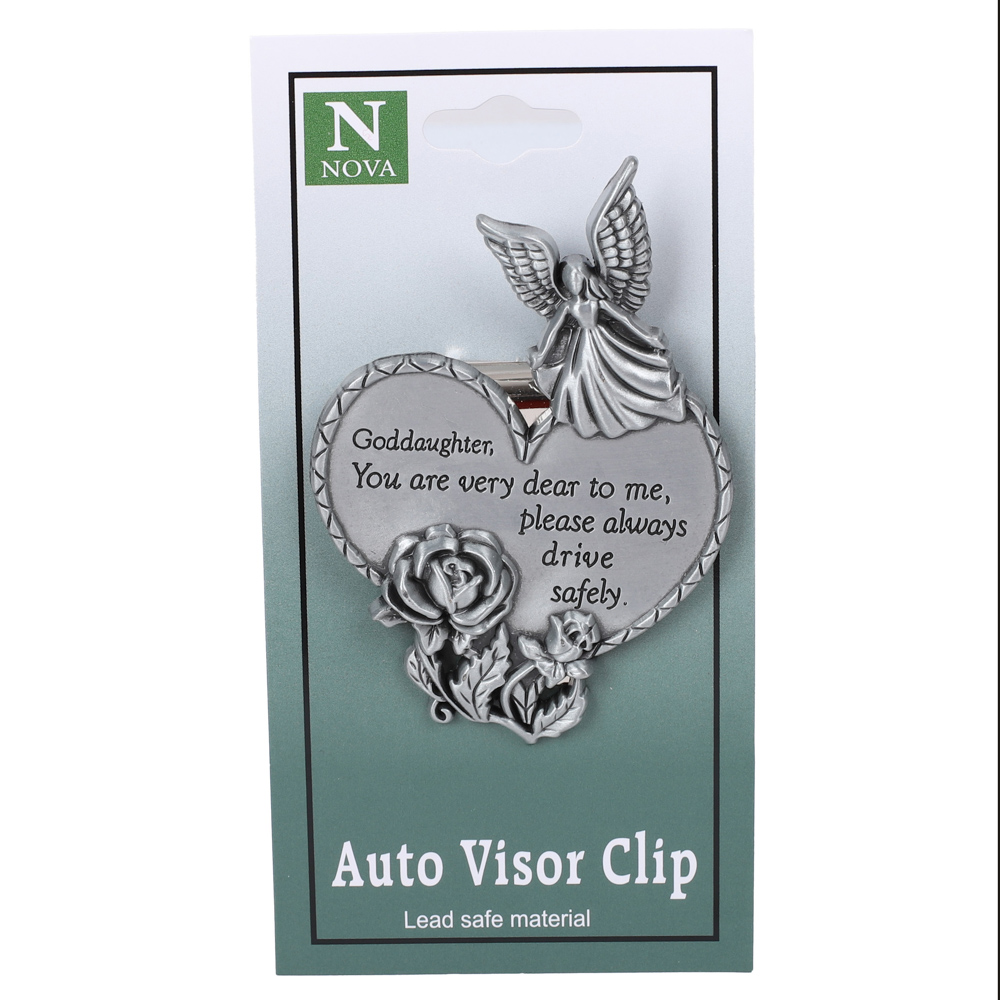 Visor Clip Heart Goddaughter PK4 - Image 2