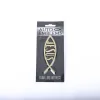 Auto Emblem - Jesus Fish - Gold -Swanson Christian Product