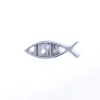 Auto Emblem Jesus Fish Silver- Swanson Christian Products