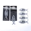 Auto Emblem Love Fish Silver- Swanson Christian Products