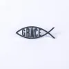 Auto Emblem Grace Fish Silver- Swanson Christian Products