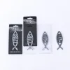 Auto Emblem Grace Fish Silver- Swanson Christian Products