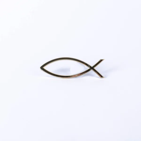Auto Emblem Fish Gold -Swanson Christian Product