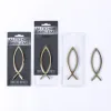 Auto Emblem Fish Gold -Swanson Christian Product
