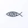 Auto Emblem - Ixoye Fish - Silver - Pk6 | Swanson Christian Products