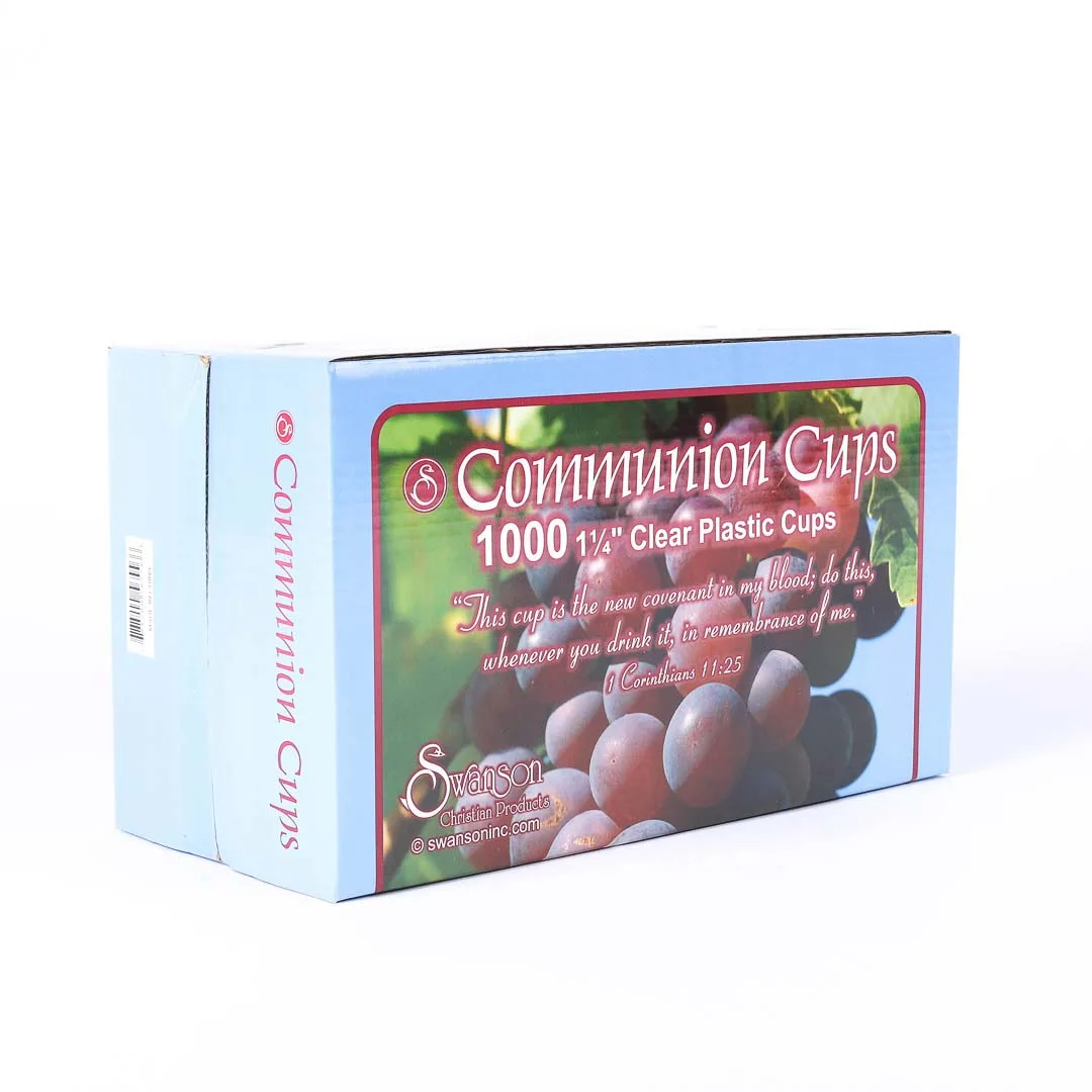 Communion Cups Clear Small 1 1/4-Case Pack- Swanson Christian Products