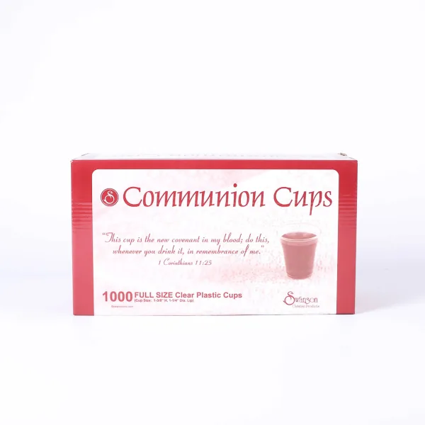 Communion Cups Full Size Clear Master Case- Swanson Christian Products