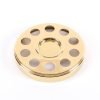 Communionware 2-in-1 Mini Bread Plate & Cup Tray - Gold | Swanson Christian Products