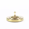 Deluxe Communion Bread Plate Cover Gold With Cross- Swanson Christian Products