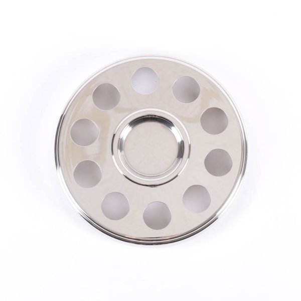 Communionware 2-in-1 Mini Bread Plate & Cup Tray - Silver | Swanson Christian Products