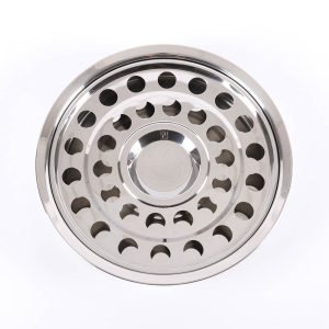 Communionware 2-in-1 Combo Bread Plate & Cup Tray – Silver