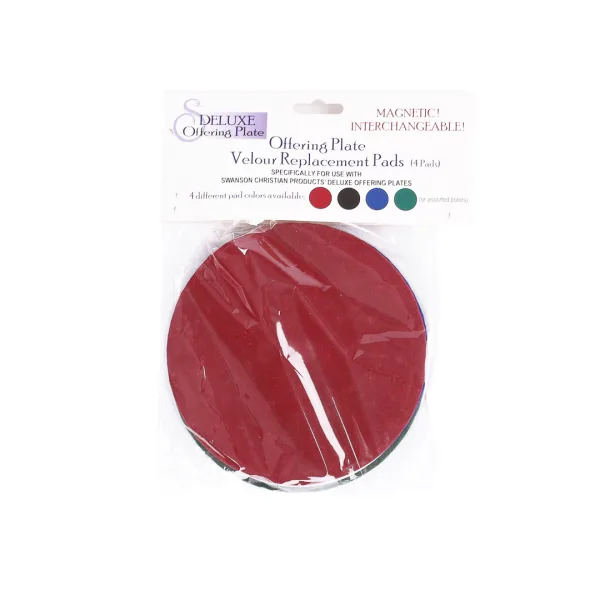 Offering y Plate Silver With 4 Pads- Swanson Christian Products