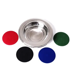 Offering Plate – Silver – with 4 Pads