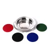 Offering y Plate Silver With 4 Pads- Swanson Christian Products