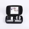 Communion Portable 24 Cup Set With Imitation Black Leather Case With Cross- Swanson Christian Products