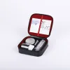 Portable Communion Set With Imitation Black Leather Case With Cross- Swanson Christian Products