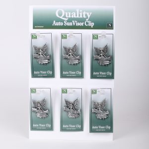 Visor Clips Angels Drive Carefully Display PK24