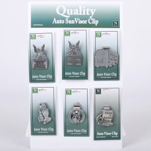 Visor Clips Assorted Display PK24