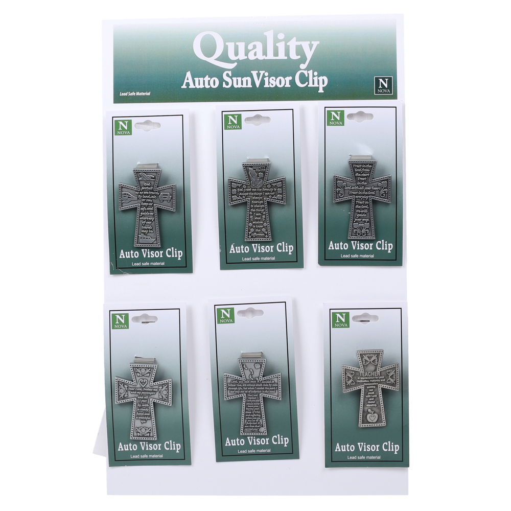Visor Clips Crosses Display PK24