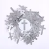 Pocket Cross God Loves You Silver- Swanson Christian Products