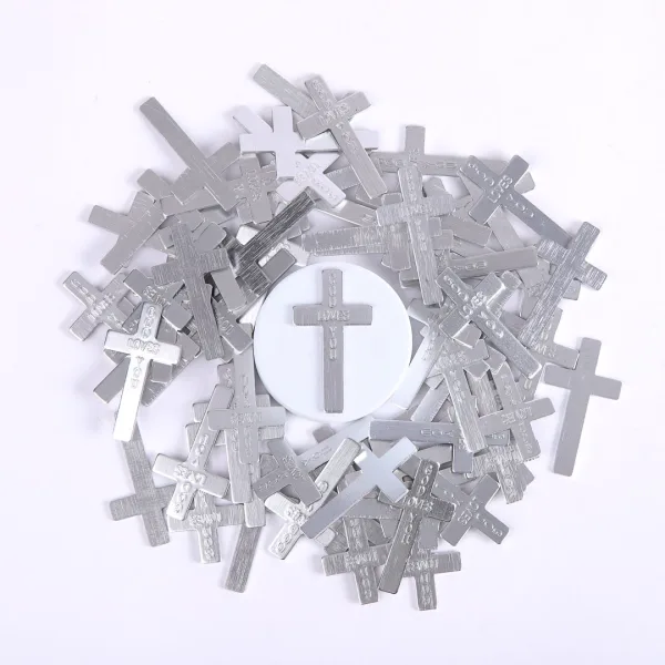 Pocket Cross God Loves You Silver- Swanson Christian Products